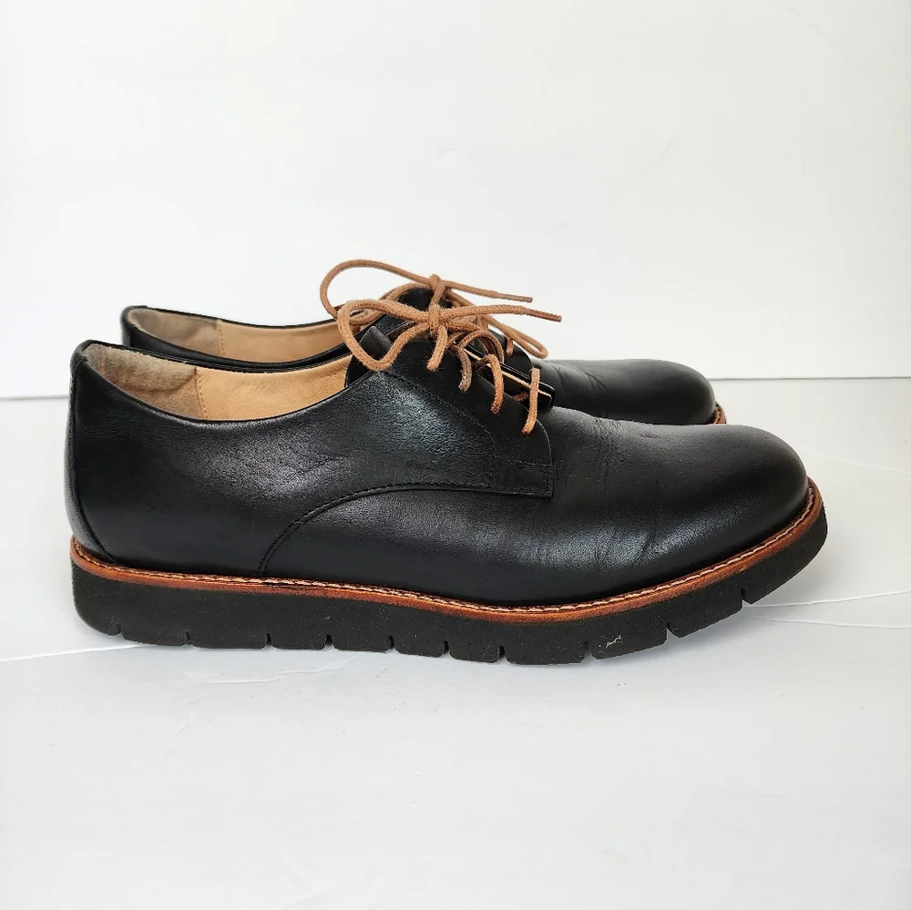 Samuel Hubbard Leather Oxford Formal Lace-Up Shoes Black Men's 7.5